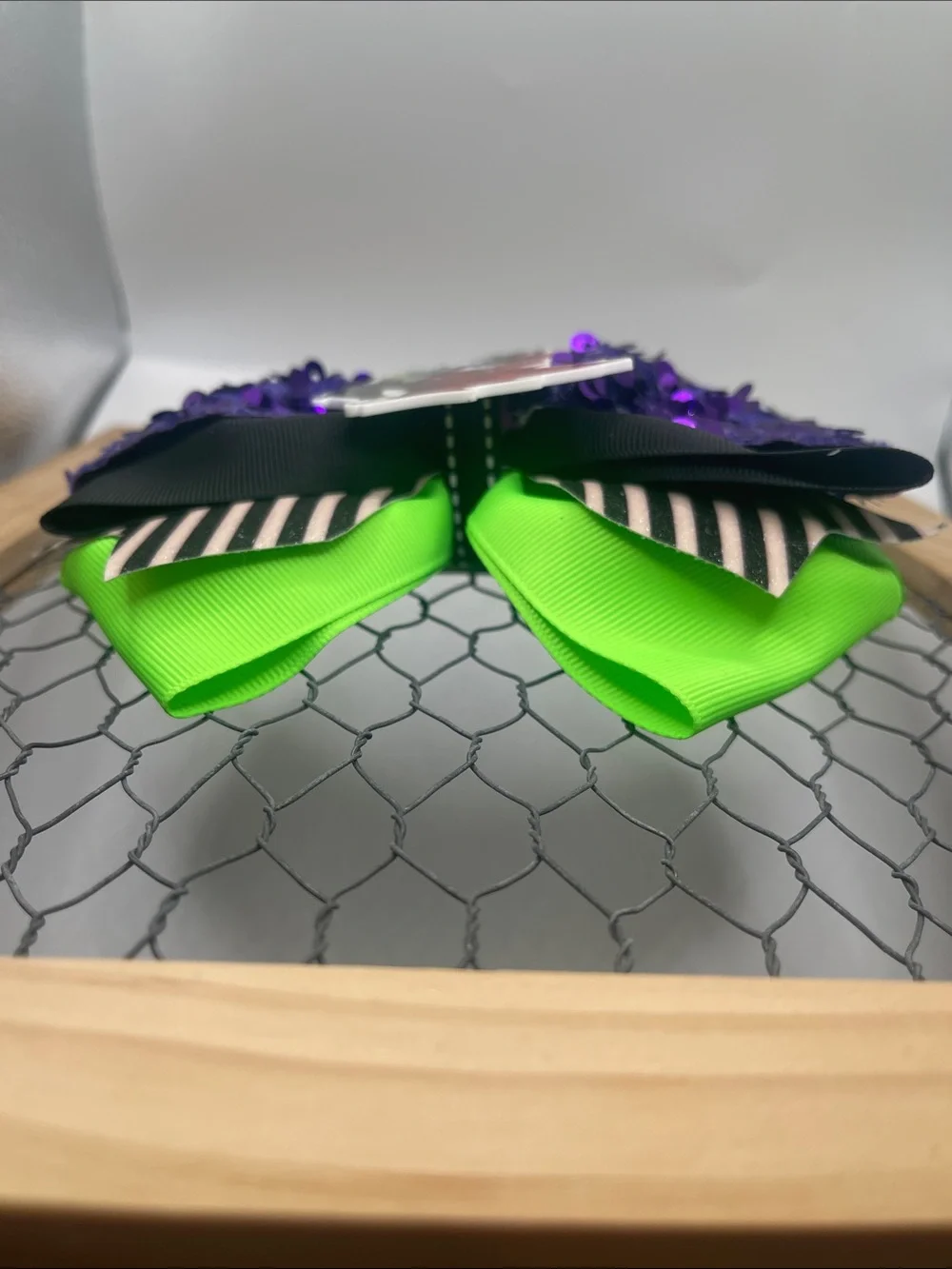 Handmade Gothic Ghost-Inspired Hair Bow